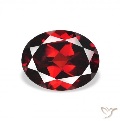 2.23ct Natural Vermelho escuro Granada Almandina, oval, VVS-VS