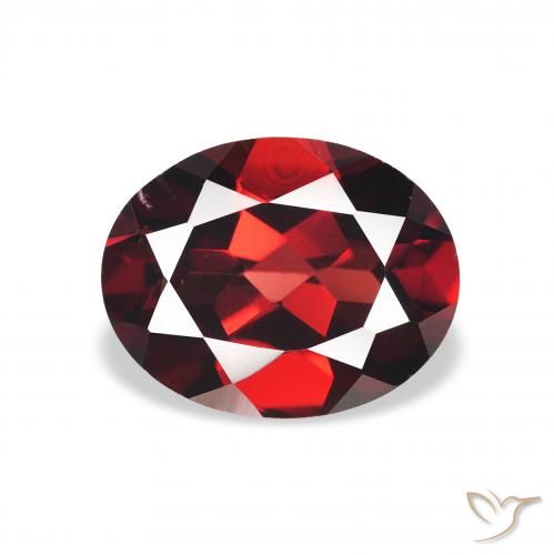 2.19ct Natural Vermelho escuro Granada Almandina, oval, VS