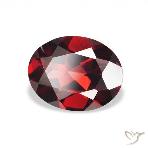 Granada Almandina Vermelho escuro Natural 2.19ct, oval, VS