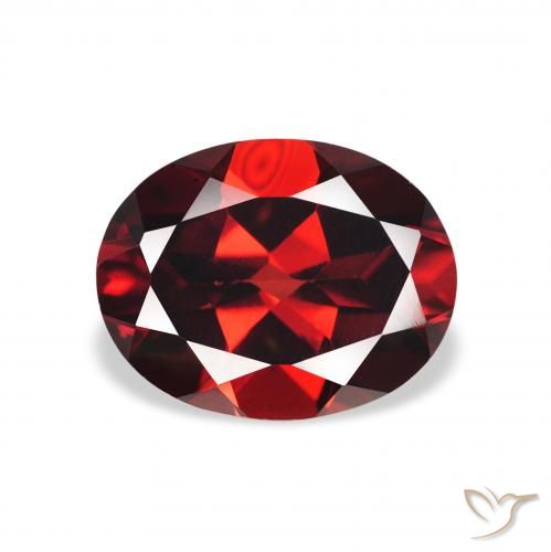 2.21ct Natural Vermelho escuro Granada Almandina, oval, VS
