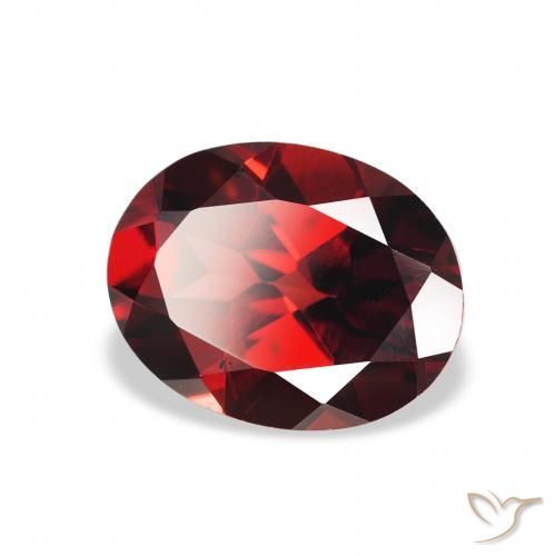 Granada Almandina Vermelho escuro Natural 2.21ct, oval, VS