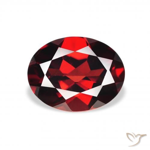 2.44ct Natural Vermelho escuro Granada Almandina, oval, VS