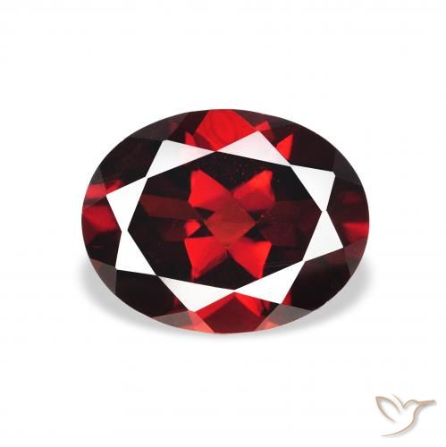 2.23ct Natural Vermelho escuro Granada Almandina, oval, VVS-VS