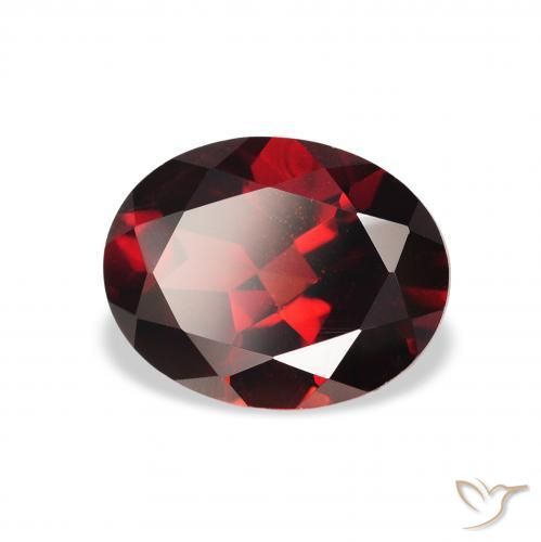 Granada Almandina Vermelho escuro Natural 2.23ct, oval, VVS-VS