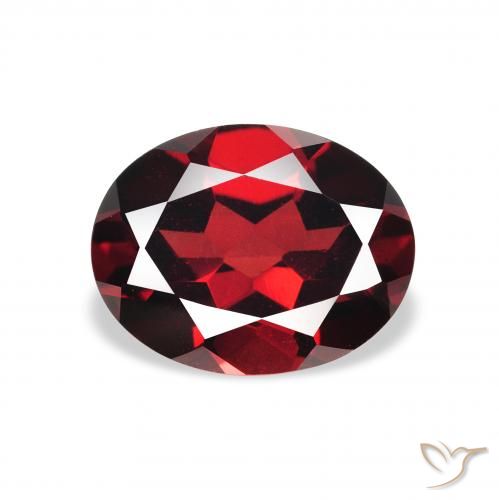 2.32ct Natural Vermelho escuro Granada Almandina, oval, VS