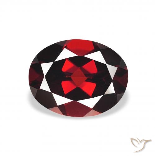 2.13ct Natural Vermelho escuro Granada Almandina, oval, VS