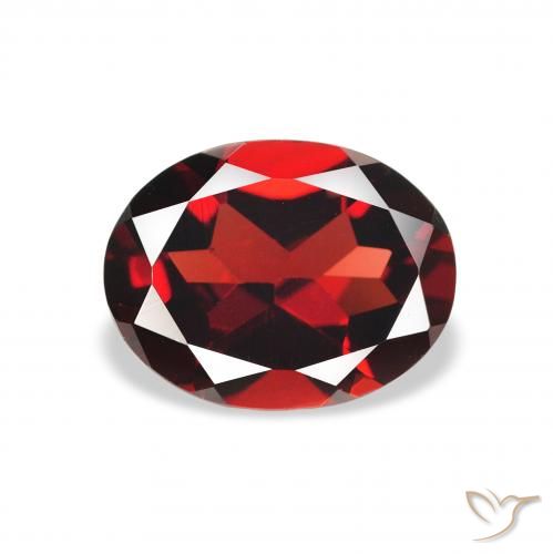 1.99ct Natural Vermelho escuro Granada Almandina, oval, VS