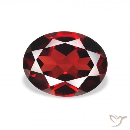 2.22ct Natural Vermelho escuro Granada Almandina, oval, VS