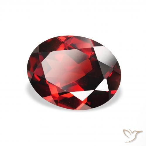 Granada Almandina Vermelho escuro Natural 2.22ct, oval, VS