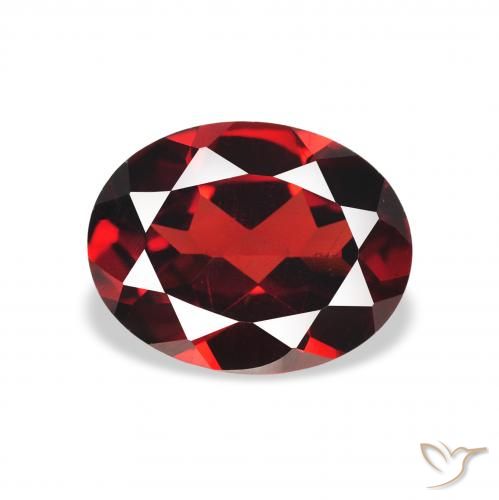 2.09ct Natural Vermelho escuro Granada Almandina, oval, VS