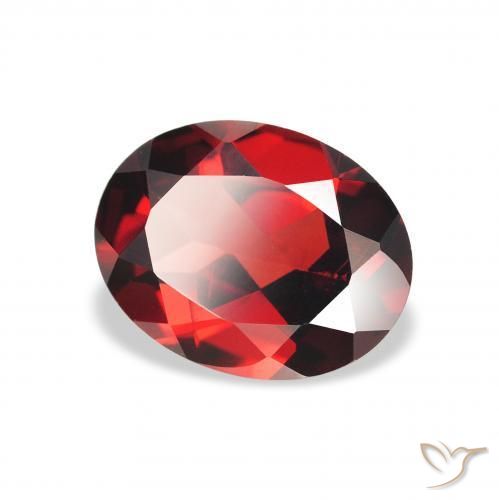 Granada Almandina Vermelho escuro Natural 2.09ct, oval, VS