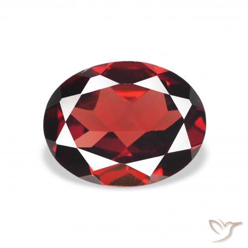1.98ct Natural Vermelho escuro Granada Almandina, oval, VVS-VS