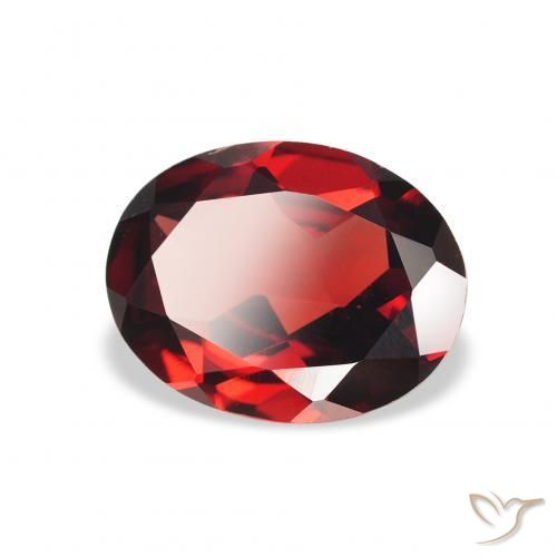 Granada Almandina Vermelho escuro Natural 1.98ct, oval, VVS-VS