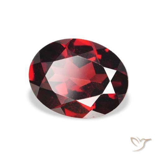 Granada Almandina Vermelho escuro Natural 2.27ct, oval, VVS-VS