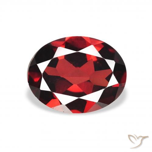 1.95ct Natural Vermelho escuro Granada Almandina, oval, VVS-VS