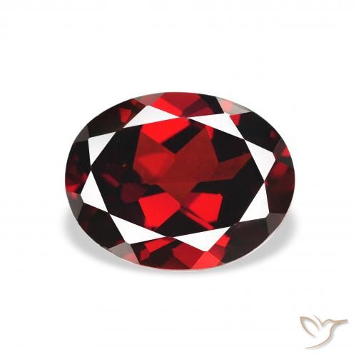 2.35ct Natural Vermelho Sangue Profundo Granada Almandina, oval, VVS-VS