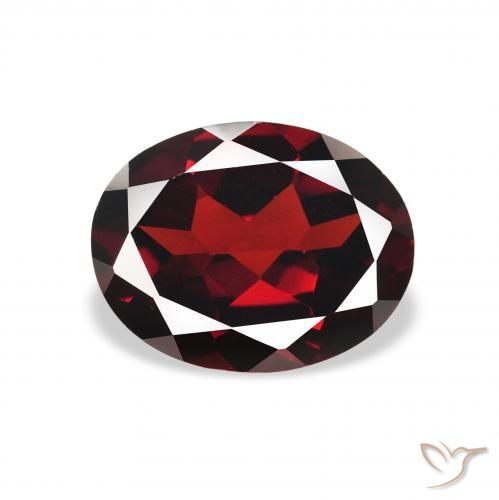 2.13ct Natural Vermelho escuro Granada Almandina, oval, VVS-VS