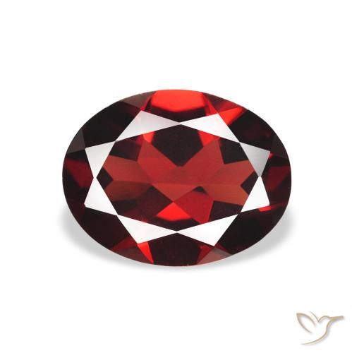 2.01ct Natural Vermelho escuro Granada Almandina, oval, VVS-VS