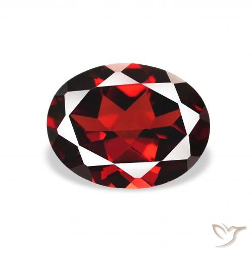 2.15ct Natural Vermelho escuro Granada Almandina, oval, VVS-VS