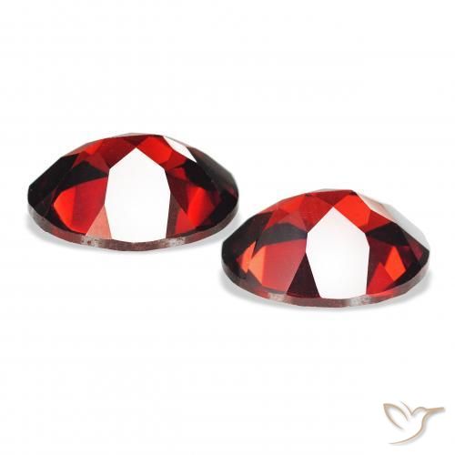 Pedras preciosas de Granada Almandina Vermelho Sangue Profundo natural de 4.50 ct, oval, VVS-VS
