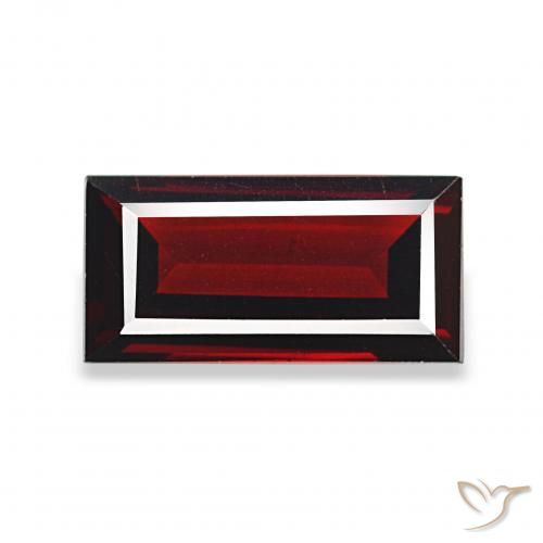 1.92ct Vermelho escuro Granada Almandina, baguete, VS