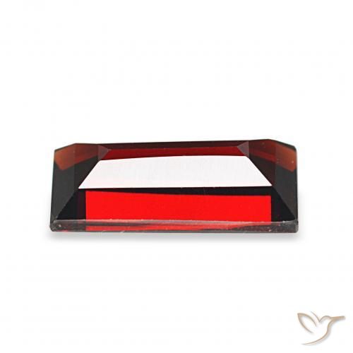 Granada Almandina Vermelho escuro Natural 1.92ct, baguete, VS