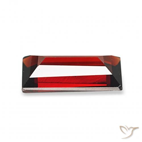 Granada Almandina Vermelho escuro Natural 1.69ct, baguete, VS