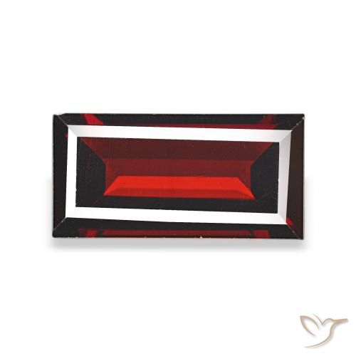 1.82ct Vermelho escuro Granada Almandina, baguete, VVS-VS