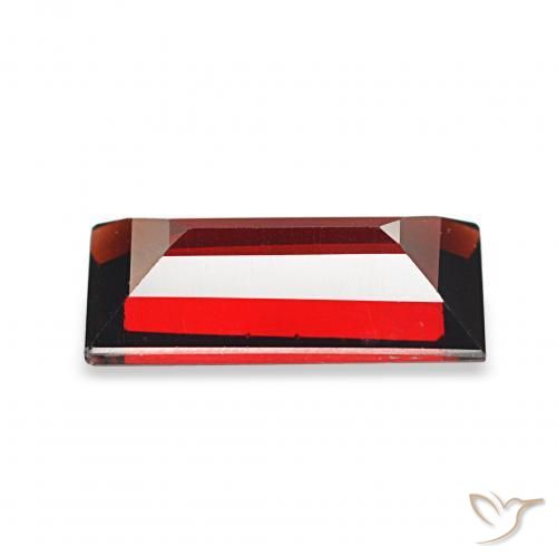 Granada Almandina Vermelho escuro Natural 1.82ct, baguete, VVS-VS