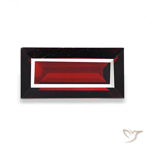 1.72ct Vermelho escuro Granada Almandina, baguete, VVS-VS