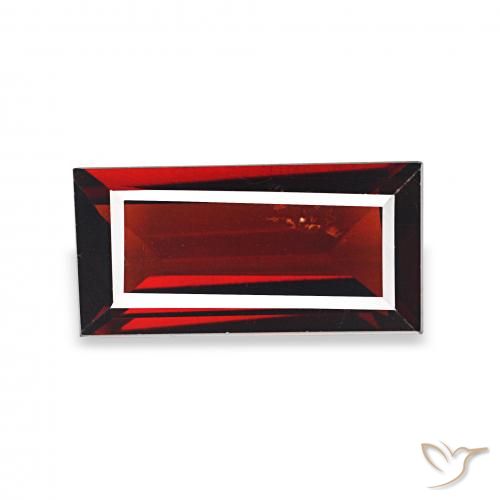 1.54ct Vermelho Sangue Profundo Granada Almandina, baguete, VS