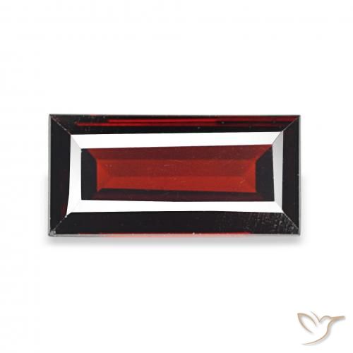 2.04ct Vermelho escuro Granada Almandina, baguete, VVS