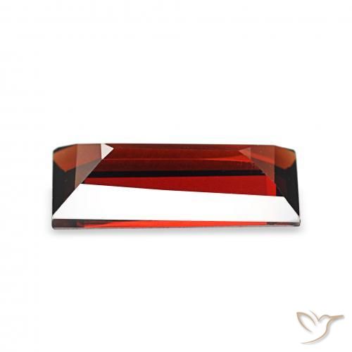 Granada Almandina groselha vermelha Natural 1.62ct, baguete, VVS