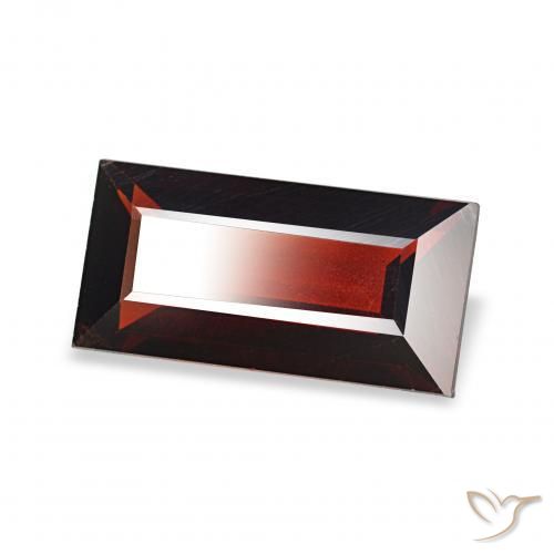 Granada Almandina Vermelho Sangue Profundo Natural 1.76ct, baguete, VVS