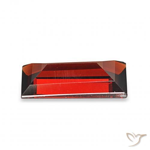 Granada Almandina Vermelho Sangue Profundo Natural 1.76ct, baguete, VVS