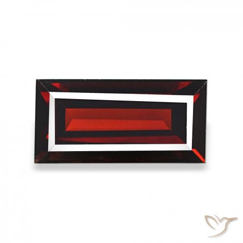 2.14ct Vermelho escuro Granada Almandina, baguete, VVS