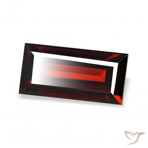 Granada Almandina Vermelho escuro Natural 2.14ct, baguete, VVS