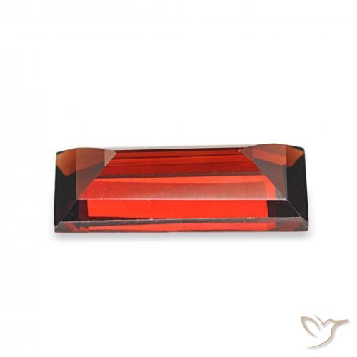 Granada Almandina Vermelho Sangue Profundo Natural 1.70ct, baguete, VVS