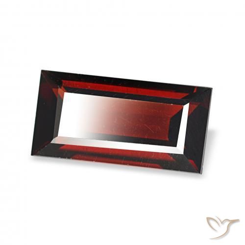 Granada Almandina Vermelho escuro Natural 1.92ct, baguete, VVS