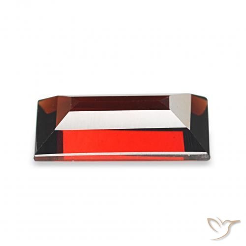 Granada Almandina Vermelho escuro Natural 1.92ct, baguete, VVS