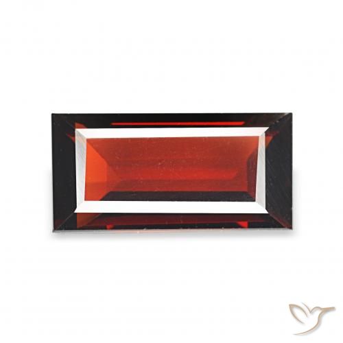1.71ct Vermelho escuro Granada Almandina, baguete, VVS