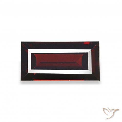 2.12ct Vermelho escuro Granada Almandina, baguete, VVS