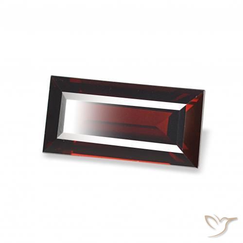 Granada Almandina Vermelho escuro Natural 2.12ct, baguete, VVS