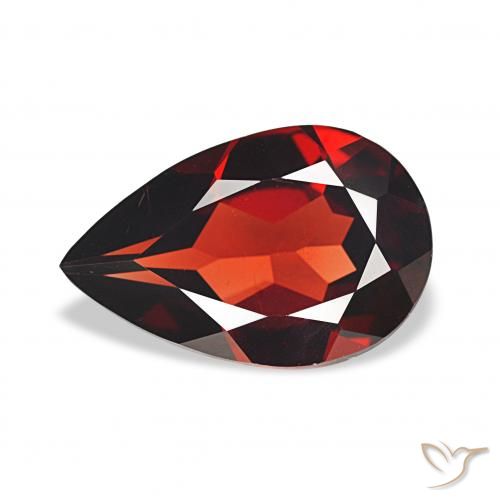 2.71ct Vermelho Sangue Profundo Granada Almandina, Formato de pêra, VS