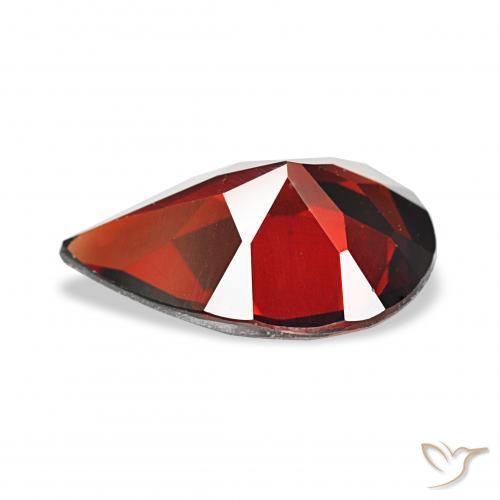 Granada Almandina Vermelho escuro Natural 3.19ct, Formato de pêra, VS