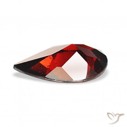 Granada Almandina Vermelho escuro Natural 2.51ct, Formato de pêra, VS