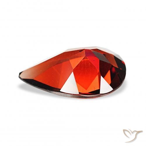 Granada Almandina Vermelho escuro Natural 2.80ct, Formato de pêra, VVS