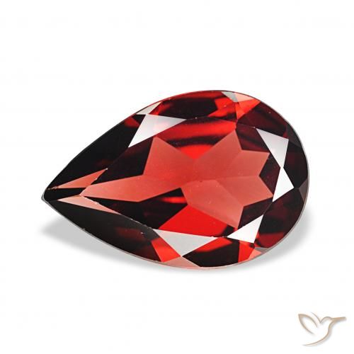 3.01ct Vermelho Sangue Profundo Granada Almandina, Formato de pêra, VVS