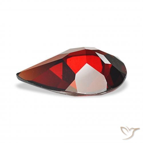 Granada Almandina Vermelho escuro Natural 2.67ct, Formato de pêra, VVS