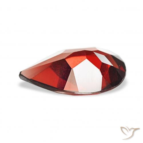 Granada Almandina Vermelho escuro Natural 2.71ct, Formato de pêra, VVS